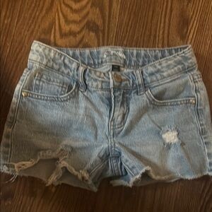 Cat & Jack Light Blue Distressed Denim Shorts